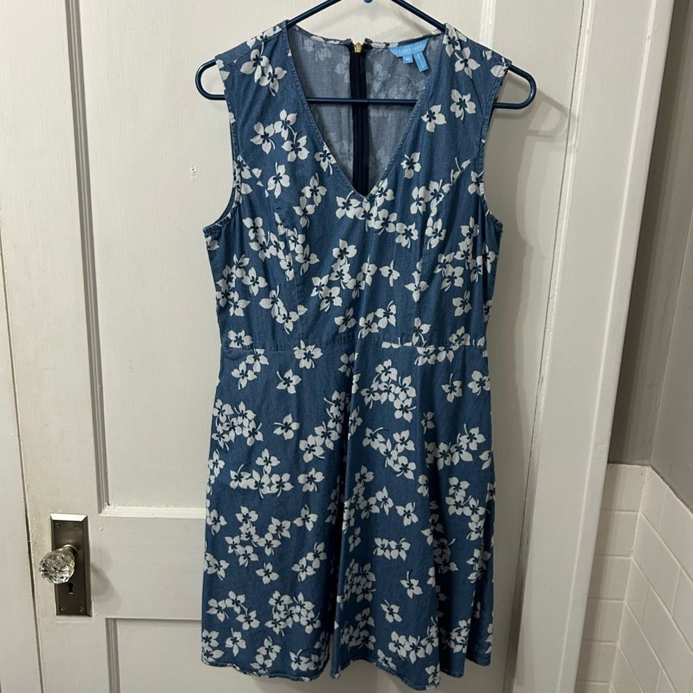 Draper James Blue Floral Mini Dress